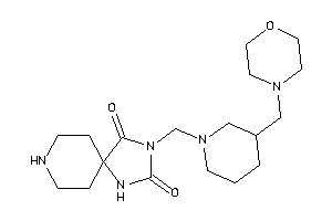 3-[[3-(morpholinomethyl)piperidino]methyl]-1,3,8-triazaspiro[4.5]decane-2,4-quinone