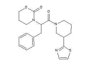 3-[1-benzyl-2-keto-2-(3-thiazol-2-ylpiperidino)ethyl]-1,3-oxazinan-2-one