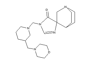 Image of 3-[[3-(morpholinomethyl)piperidino]methyl]spiro[2-imidazoline-5,3'-quinuclidine]-4-one