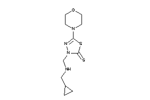 3-[(cyclopropylmethylamino)methyl]-5-morpholino-1,3,4-thiadiazole-2-thione