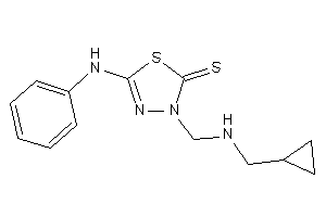 5-anilino-3-[(cyclopropylmethylamino)methyl]-1,3,4-thiadiazole-2-thione