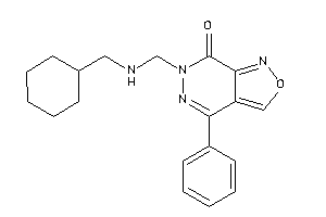 6-[(cyclohexylmethylamino)methyl]-4-phenyl-isoxazolo[3,4-d]pyridazin-7-one