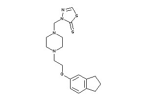 3-[[4-(2-indan-5-yloxyethyl)piperazino]methyl]-1,3,4-thiadiazole-2-thione