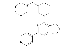 4-[[1-[2-(4-pyridyl)-6,7-dihydro-5H-cyclopenta[d]pyrimidin-4-yl]-3-piperidyl]methyl]morpholine