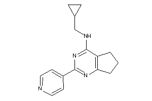 Cyclopropylmethyl-[2-(4-pyridyl)-6,7-dihydro-5H-cyclopenta[d]pyrimidin-4-yl]amine