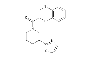 2,3-dihydro-1,4-benzoxathiin-2-yl-(3-thiazol-2-ylpiperidino)methanone