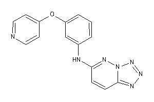 [3-(4-pyridyloxy)phenyl]-(tetrazolo[5,1-f]pyridazin-6-yl)amine