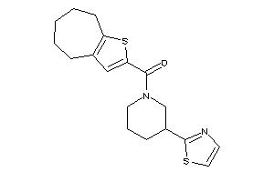 5,6,7,8-tetrahydro-4H-cyclohepta[b]thiophen-2-yl-(3-thiazol-2-ylpiperidino)methanone