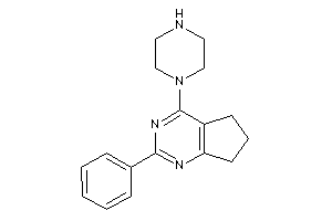 Image of 2-phenyl-4-piperazino-6,7-dihydro-5H-cyclopenta[d]pyrimidine