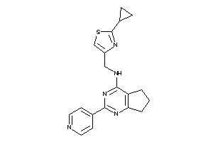 (2-cyclopropylthiazol-4-yl)methyl-[2-(4-pyridyl)-6,7-dihydro-5H-cyclopenta[d]pyrimidin-4-yl]amine