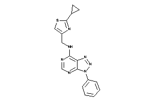 Image of (2-cyclopropylthiazol-4-yl)methyl-(3-phenyltriazolo[4,5-d]pyrimidin-7-yl)amine