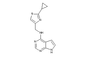 Image of (2-cyclopropylthiazol-4-yl)methyl-(7H-pyrrolo[2,3-d]pyrimidin-4-yl)amine