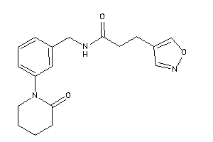 3-isoxazol-4-yl-N-[3-(2-ketopiperidino)benzyl]propionamide