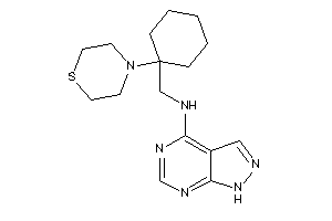 1H-pyrazolo[3,4-d]pyrimidin-4-yl-[(1-thiomorpholinocyclohexyl)methyl]amine