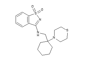 (1,1-diketo-1,2-benzothiazol-3-yl)-[(1-thiomorpholinocyclohexyl)methyl]amine