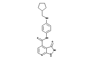 N-[4-(cyclopentylmethylamino)phenyl]-3-keto-1,2-dihydropyrazolo[3,4-b]pyridine-4-carboxamide