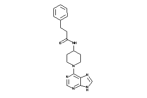 3-phenyl-N-[1-(9H-purin-6-yl)-4-piperidyl]propionamide