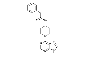 2-phenyl-N-[1-(9H-purin-6-yl)-4-piperidyl]acetamide