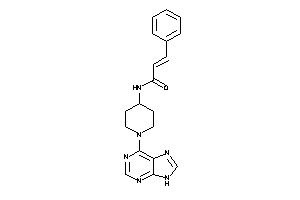 3-phenyl-N-[1-(9H-purin-6-yl)-4-piperidyl]acrylamide