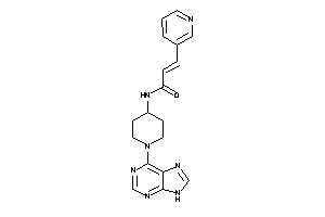 N-[1-(9H-purin-6-yl)-4-piperidyl]-3-(3-pyridyl)acrylamide