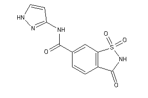 1,1,3-triketo-N-(1H-pyrazol-3-yl)-1,2-benzothiazole-6-carboxamide