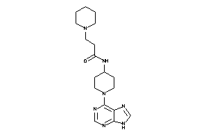 3-piperidino-N-[1-(9H-purin-6-yl)-4-piperidyl]propionamide