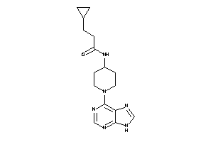 3-cyclopropyl-N-[1-(9H-purin-6-yl)-4-piperidyl]propionamide