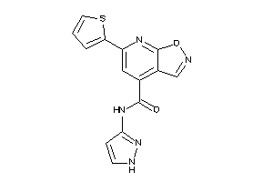 N-(1H-pyrazol-3-yl)-6-(2-thienyl)isoxazolo[5,4-b]pyridine-4-carboxamide