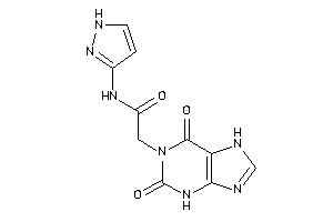 2-(2,6-diketo-3,7-dihydropurin-1-yl)-N-(1H-pyrazol-3-yl)acetamide