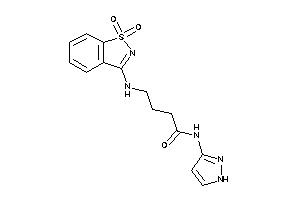 4-[(1,1-diketo-1,2-benzothiazol-3-yl)amino]-N-(1H-pyrazol-3-yl)butyramide