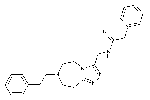 Image of N-[(7-phenethyl-5,6,8,9-tetrahydro-[1,2,4]triazolo[3,4-g][1,4]diazepin-3-yl)methyl]-2-phenyl-acetamide