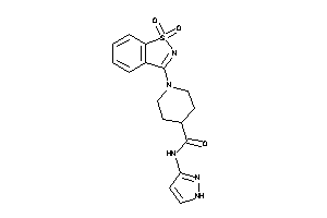 1-(1,1-diketo-1,2-benzothiazol-3-yl)-N-(1H-pyrazol-3-yl)isonipecotamide