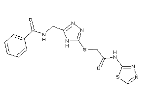 N-[[5-[[2-keto-2-(1,3,4-thiadiazol-2-ylamino)ethyl]thio]-4H-1,2,4-triazol-3-yl]methyl]benzamide