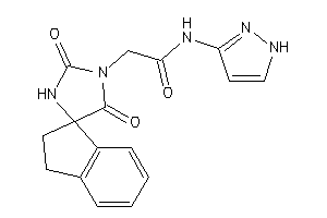 2-(2,5-diketospiro[imidazolidine-4,1'-indane]-1-yl)-N-(1H-pyrazol-3-yl)acetamide