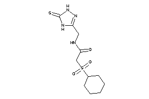 2-cyclohexylsulfonyl-N-[(5-thioxo-1,4-dihydro-1,2,4-triazol-3-yl)methyl]acetamide