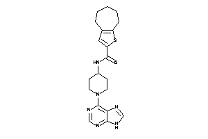 N-[1-(9H-purin-6-yl)-4-piperidyl]-5,6,7,8-tetrahydro-4H-cyclohepta[b]thiophene-2-carboxamide