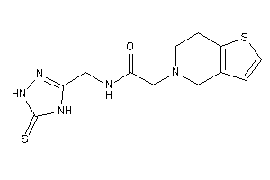 2-(6,7-dihydro-4H-thieno[3,2-c]pyridin-5-yl)-N-[(5-thioxo-1,4-dihydro-1,2,4-triazol-3-yl)methyl]acetamide