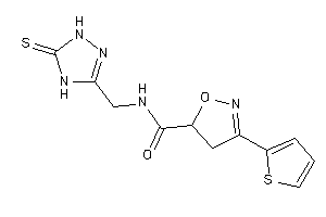 3-(2-thienyl)-N-[(5-thioxo-1,4-dihydro-1,2,4-triazol-3-yl)methyl]-2-isoxazoline-5-carboxamide