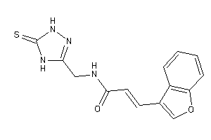 3-(benzofuran-3-yl)-N-[(5-thioxo-1,4-dihydro-1,2,4-triazol-3-yl)methyl]acrylamide