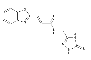 3-(1,3-benzothiazol-2-yl)-N-[(5-thioxo-1,4-dihydro-1,2,4-triazol-3-yl)methyl]acrylamide