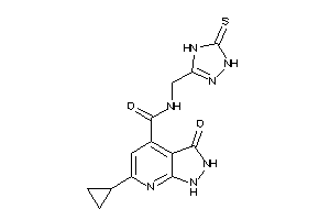 6-cyclopropyl-3-keto-N-[(5-thioxo-1,4-dihydro-1,2,4-triazol-3-yl)methyl]-1,2-dihydropyrazolo[3,4-b]pyridine-4-carboxamide