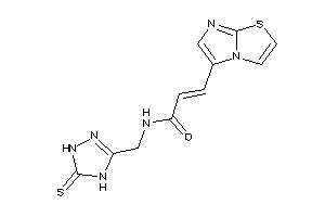 3-imidazo[2,1-b]thiazol-5-yl-N-[(5-thioxo-1,4-dihydro-1,2,4-triazol-3-yl)methyl]acrylamide