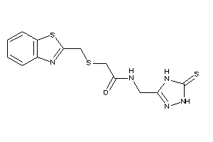 2-(1,3-benzothiazol-2-ylmethylthio)-N-[(5-thioxo-1,4-dihydro-1,2,4-triazol-3-yl)methyl]acetamide