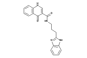 N-[3-(1H-benzimidazol-2-yl)propyl]-4-keto-1H-quinoline-3-carboxamide