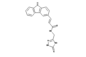 3-(9H-carbazol-3-yl)-N-[(5-thioxo-1,4-dihydro-1,2,4-triazol-3-yl)methyl]acrylamide