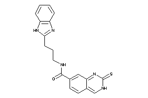 N-[3-(1H-benzimidazol-2-yl)propyl]-2-thioxo-3H-quinazoline-7-carboxamide