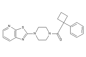 (1-phenylcyclobutyl)-(4-thiazolo[5,4-b]pyridin-2-ylpiperazino)methanone