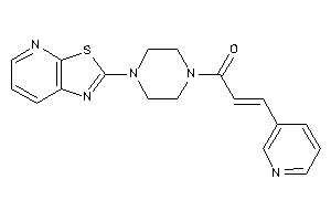 3-(3-pyridyl)-1-(4-thiazolo[5,4-b]pyridin-2-ylpiperazino)prop-2-en-1-one