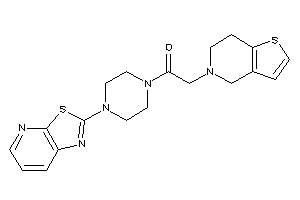 2-(6,7-dihydro-4H-thieno[3,2-c]pyridin-5-yl)-1-(4-thiazolo[5,4-b]pyridin-2-ylpiperazino)ethanone