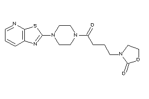 3-[4-keto-4-(4-thiazolo[5,4-b]pyridin-2-ylpiperazino)butyl]oxazolidin-2-one